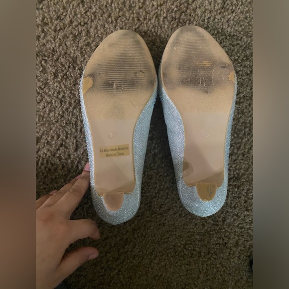 Bella Luna silver gem heels size 7.5 - Picture 7 of 7